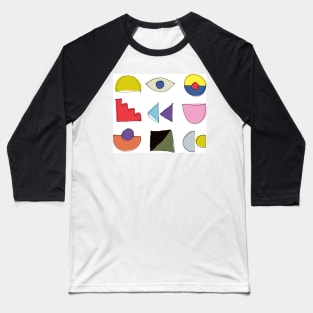 80’s inspired pattern Baseball T-Shirt